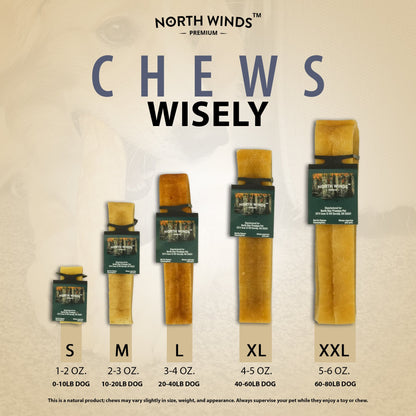 North Winds Premium Peak Chaser Extra Large Dog Chew, Case of 25