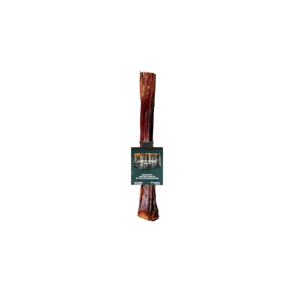 North Winds Premium Odorless Standard Bully Steer Stick 5-6" USA Sourced Dog Chew, Case of 25