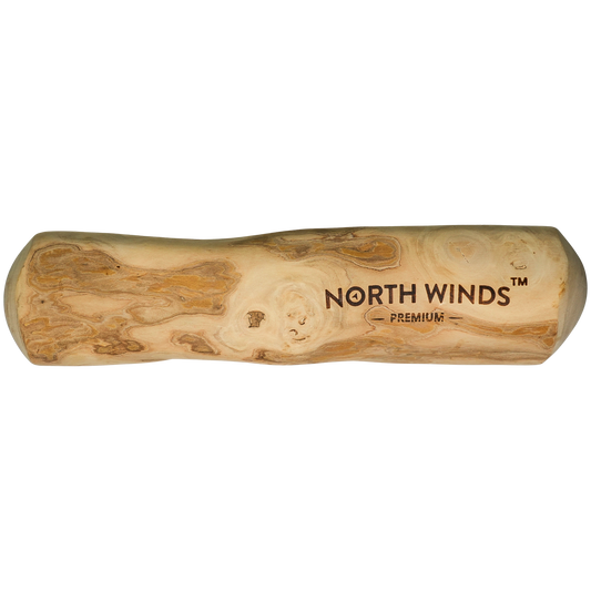 North Winds Premium Timberborn Coffee Wood - Extra Large Dog Chew, Case of 25
