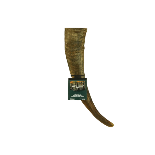 North Winds Premium Uplander Goat Horn - Medium Dog Chew, Case of 25