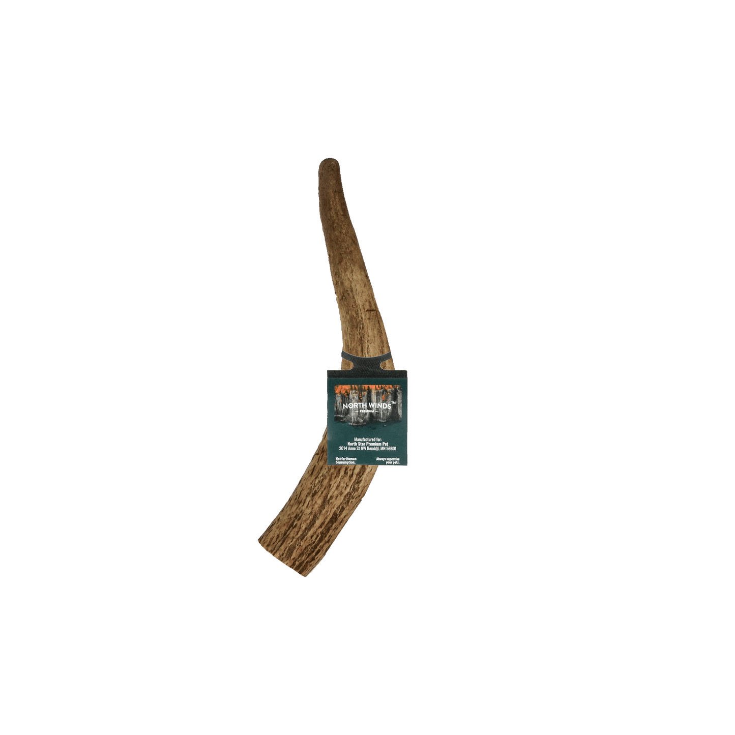 North Winds Premium Vista Point Elk Antler Whole - Medium Dog Chew, Case of 25